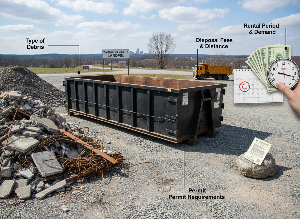 What Influences Dumpster Rental Costs In Washington County